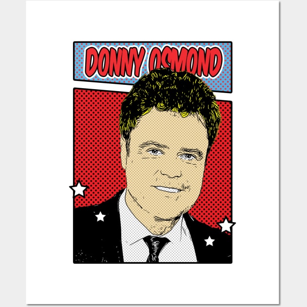 Donny Osmond 80s Pop Art Comic Style Wall Art by Flasher